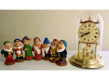 Seven Dwarfs With Clock, Dwarfs Are Rubber And Squeak