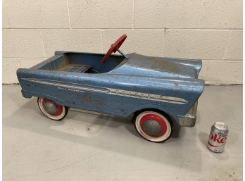 Vintage Blue HOLIDAY Pressed Steel Pedal Car Useable