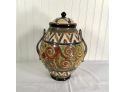 Wonderful 1950s Vintage Italian Covered Pottery Urn/ Jar
