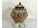 Wonderful 1950s Vintage Italian Covered Pottery Urn/ Jar
