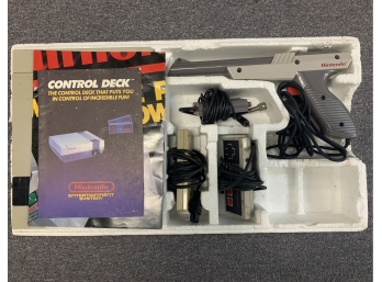 Nintendo NES Console With Box, Manual And Poster
