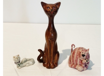 Cat Figurine Lot