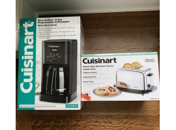 Cuisinart Brand New Coffee Maker & Toaster - Never Removed From Boxes