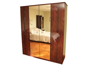 Large Mirrored Armoire 72 X 23 1/2 X 84