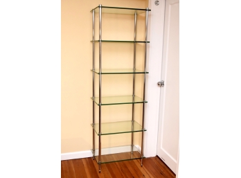 6 Tier Restoration Hardware Etagere 22.5'L X 16'W X 71'H (Item Has Been Disassembled For Easy Removal)