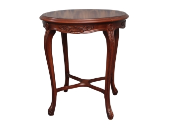 Vintage Mahogany Round Side Table 24 X 27