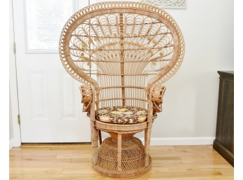 Elaborate Peacock Chair - 42.5 X 23 X 58