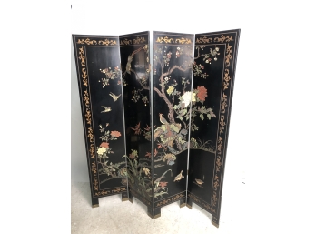 Hand Painted Asian Room Divider