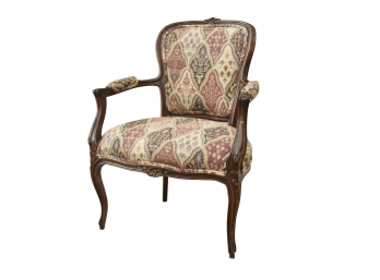 Custom Upholstered Antique Side Chair 26 X 19 X 34