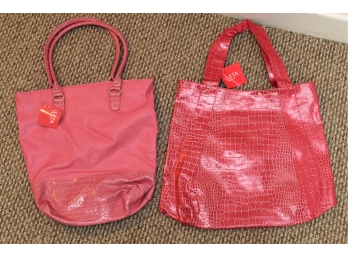 Two Pink Alligator Style Ulta Bags New With Tags