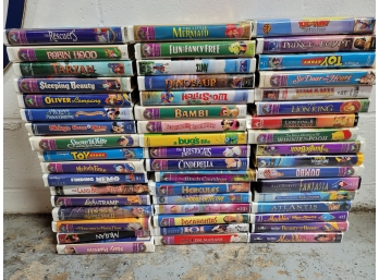 51 Disney VHS Tapes