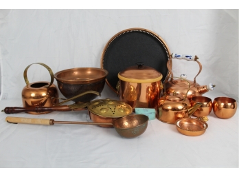 Assortment Of Vintage Coppercraft Guild Copper Pieces