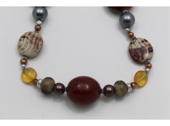 Multi-Stone 8' Beaded Necklace