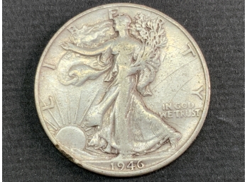 1946 Walking Liberty Half Dollar Coin - San Francisco Mint