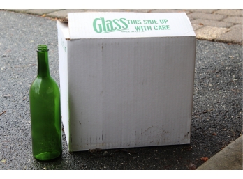 Set Of 12 Glass Wine Bottles Never Used (Box 3 Of 3)