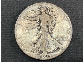 1934 Walking Liberty Half Dollar Coin