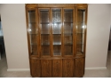A Drexel Heritage Fine Oak Solid Wood China Cabinet