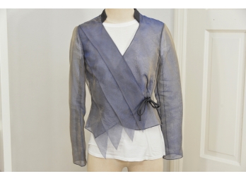 Giorgio Armani Silk And Cotton Sheer Jacket