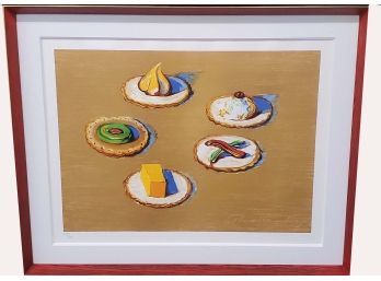 'Crackers' Signed Wayne Thiebaud American Painter  Framed 42.5 X 34