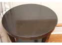 Round Three Legged Side Table In Black