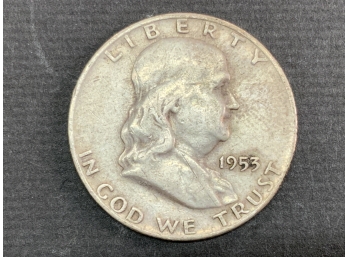 1953 Jefferson Half Dollar Coin Denver Mint