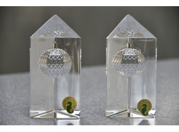 Waterford Crystal Times Square Collection Paperweights