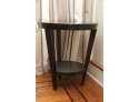 Round Three Legged Side Table In Black