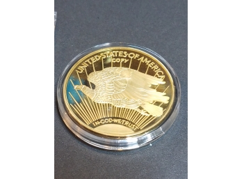 Historical Gold Eagle Replica Coin With COA