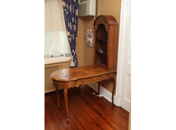Vintage Wooden Desk With Hutch