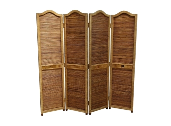 Four Panel Bamboo Room Divider 6ft Total Length