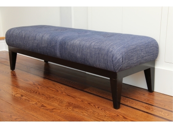 Blue & White Weave Sofa Bench