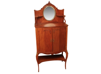 Antique Commode With Vanity Mirror Top  27 X 15 X 62