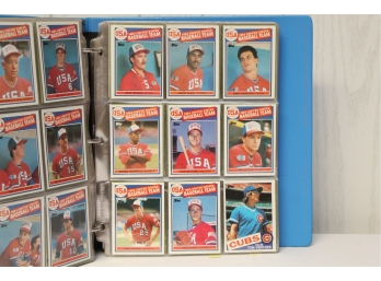 Binder Full Of 1985 Topps Baseball Cards