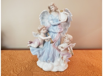 Gorgeous Porcelain Angel Music Box