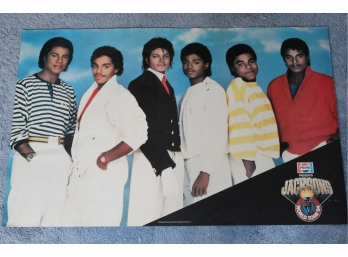 Jacksons World Tour 84' Pepsi Promotional Poster 22' X 35'