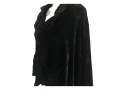 Black Crushed Velour Jacket By TBack
