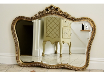 Vintage Heavily Detailed Gilt Wall Mirror 39 X 30