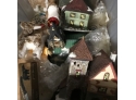 Christmas Village Ceramic Houses 3 Boxes
