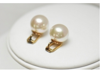 Gold & Pearl Earings - Perlas Majorca   #105