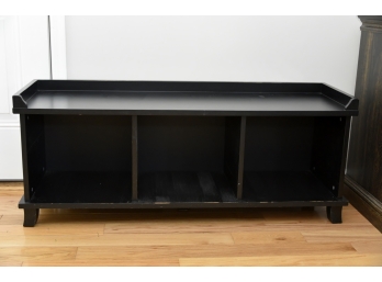Black Storage Bench - 51 X 16 X 20