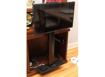 Samsung TV With Custom Built Rising Stand Tested & Working