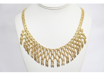 Gold Vermeil  Bib Necklace  #60