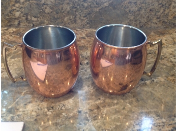 Pair Of Copper Cups