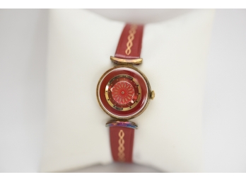 Vintage Ernest Borel Ladies Red Watch #67