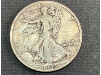 1943 Walking Liberty Half Dollar Coin - Denver Mint