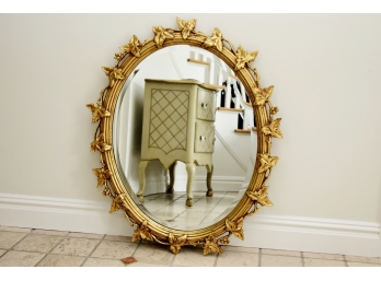 Outstanding Gold Frame Gilt Mirror 35 X 29