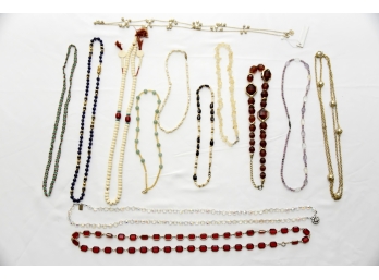 Costume Jewelry Lot #13 - Large Lot Of Necklaces
