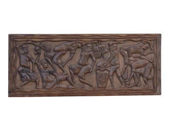 Carved Wall Hanging 43 X 18