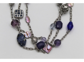 Lia Sophia Beaded Chain Necklace