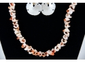 Shell Necklace And Earrings